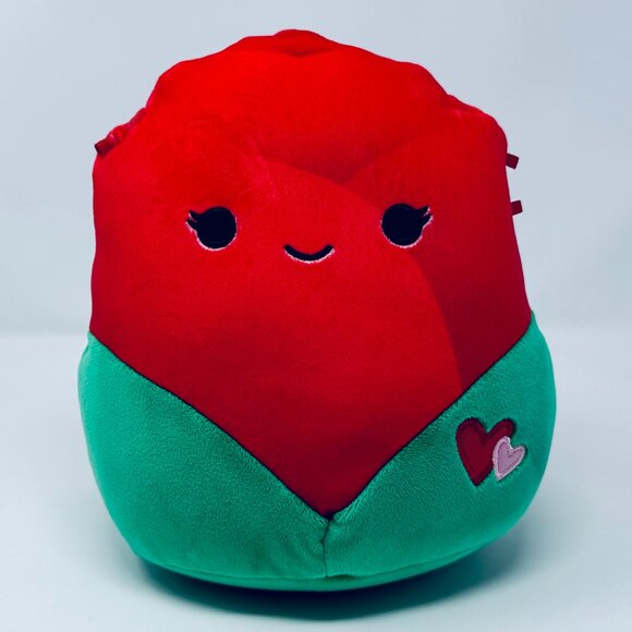 Squishmallow Walsh the Rose Valentine Plush No Tush Tag - Picture 1 of 7